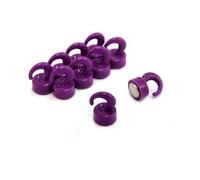 FIRST4MAGNETS Mini Mini Minitique Plastique Plastique Pour Frige, Bureau, Blanc Blange, Partie Avis 12mm dia x 20mm de Haut - 1kg Pulle - Pack de 10