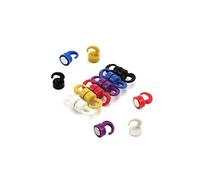 FIRST4MAGNETS Rainbow Clored Plastic Mini Magnetic Crochets Pour Réfrigérateur, Bureau, Tableau Blanc, Tableau D'Affichage 12mm dia x 20mm de Haut - 1kg de Traction - Pack de 12