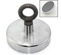 First4magnets Rm130-1 Aimant De Récupération En Ferrite Avec Boulon M14 130 Kg De Traction 125 X 100 Mm