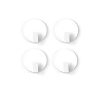 FIRST4MAGNETS Trendform® Crochet magnétique Solid. Ensemble de 4. Blanc. Anti-Slip