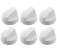 First4spares - Boutons Universel de Contrôle pour Fours, Cuisinières et Tables de Cuisson Blanc (Pack de 6)
