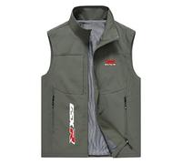 FirstCic Gilet tactique multifonctionnel pour homme G.S.X-R Print Gilet de photographie en extérieur Gilet résistant à l'usure et respirant (Vert militaire,TTG)