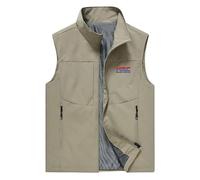 FirstCic Gilet tactique multifonctionnel pour homme H.R_C Print Gilet de photographie en extérieur Gilet résistant à l'usure et respirant (Kaki,TTG)