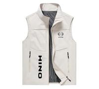 FirstCic Gilet tactique multifonctionnel pour homme Hi.n_o Print Gilet de photographie en extérieur Gilet résistant à l'usure et respirant (Blanc,4TG)