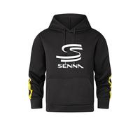 FirstCic Sweat à Capuche en Molleton mélangé Coton pour Homme ayr.Ton-sen.na Print Sweat-Shirt Confortable à Manches Longues pour Un Look décontracté (Noir,M)