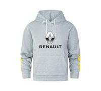 FirstCic Sweat à Capuche en Molleton mélangé Coton pour Homme Ren.a_ULT Print Sweat-Shirt Confortable à Manches Longues pour Un Look décontracté (Gris,M)