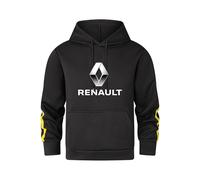 FirstCic Sweat à Capuche en Molleton mélangé Coton pour Homme Ren.a_ULT Print Sweat-Shirt Confortable à Manches Longues pour Un Look décontracté (Noir,M)