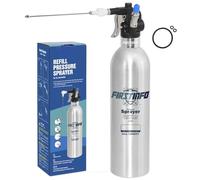 Firstinfo A1635 breveté Pression maximale 140 psi / 650 ML (22 US FL. oz) Bidon en Aluminium épais Rechargeable Haute Pression Aérosol Pulvérisateur pneumatique à air comprimé