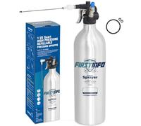FIRSTINFO A1638L | Pulvérisateur rechargeable pour nettoyant freins | 1L aluminium épais | Pression maximale 140 psi | Aérosol réutilisable breveté avec buse double sens