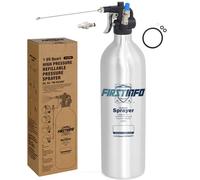 FIRSTINFO A1639 | Pulvérisateur rechargeable pour nettoyant freins | 1000 ml aluminium épaissi | Pression maximale 140 psi | Aérosol réutilisable breveté avec buses brouillard et jet réglables