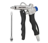 FIRSTINFO A18565EU | Soufflette pneumatique double sortie à débit réglable avec buse longue et buse courte