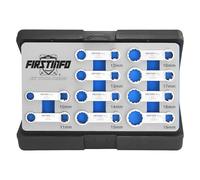 FIRSTINFO F3451A Jeu d’adaptateurs de couple métriques à œil 12 pans 3/8" 10 pièces en acier chrome-vanadium avec plateau en mousse EVA et coffret de transport