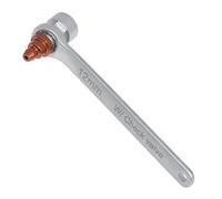 FIRSTINFO Mini purgeur de liquide de frein et d'embrayage de 12 mm avec clapet anti-retour, douille à 6 points et clé à molette