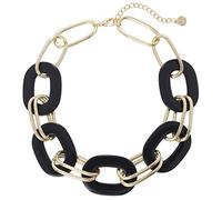 Firstmeet Ensemble collier ras du cou punk en acrylique et boucles d'oreilles géométriques, collier plastron délicat réglable pour femme, Acrylique, Pierre précieuse, non