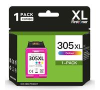 Firstoner 305XL Cartouches d'impression Couleur, 305XL Remplacement de HP 305 Cartouches Couleur pour HP DeskJet 2720e 2710 2700 2724 Plus 4120e 4110 Envy 6000 6020 6032 Pro 6420e 6432e(1 Couleur)