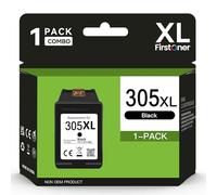 Firstoner 305XL Cartouches d'impression Noir, 305XL Compatible avec HP 305 Cartouches Noir pour HP DeskJet 2720e 2710 2700 2724 Plus 4120e 4110 Envy 6000 6020 6032 6030 6010 Pro 6420e 6432
