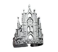 FIRSTXIU Anneaux de découpe en croix de style rétro, anneaux creux adaptés aux personnes avant-gardistes robustes, taille unique, Comme décrit, Comme décrit.