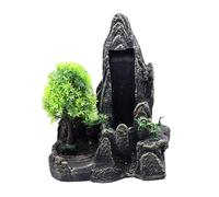 FIRSTXIU Aquariums délicats Paysage Montagne Cascade Terrarium Paysage Crevettes Cascade Statue Aquariums Habitat Décors