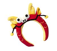 FIRSTXIU Bandeau en peluche Dieu de la richesse pour les festivals et le Nouvel An chinois, fête de vacances, bandeau de lavage du visage