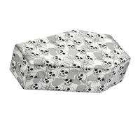 FIRSTXIU Boîte de rangement pour bagues en forme de cercueil sur le thème d'Halloween - Boîte de rangement élégante en velours doublé pour accessoires