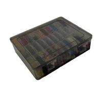 FIRSTXIU Boîte de rangement transparente à 30 compartiments empilables pratiques pour la maison et le bureau
