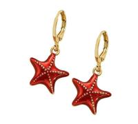 FIRSTXIU Boucles d'oreilles pendantes en forme d'étoile de mer, boucles d'oreilles pendantes pour femme, boucles d'oreilles tendance pour un usage quotidien