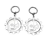 FIRSTXIU Boucles d'oreilles, symbole de roue grecque, pendentif contemporain, en acier inoxydable, boucles d'oreilles bijoux pour personnes élégantes