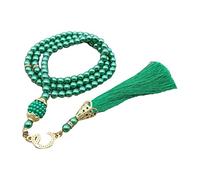 FIRSTXIU Bracelets, chapelet Mohammed 6 mm, perles de prière Tasbih, 99 perles perles breloque misbaha méditation bracelet collier