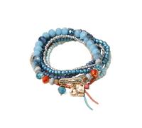 FIRSTXIU Bracelets de déclaration empilables à plusieurs rangs, élégants, extensibles, bijoux tendance, cadeau pour elle, taille unique, Comme décrit