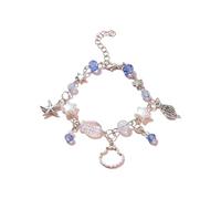 FIRSTXIU Bracelets faits à la main avec collier de perles de cristal et bracelet élégant et coloré - Bijoux tendance pour filles et femmes