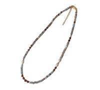FIRSTXIU Bracelets faits à la main en pierre naturelle tissée à la main avec pendentif en perles pour femme