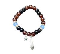 FIRSTXIU Bracelets magnétiques 1/2 pièces pour couple - Bracelets assortis réglables - Perles tendance - Chaîne de main - Bijoux pour les amateurs de mode