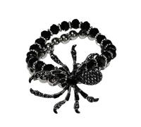 FIRSTXIU Bracelets tendance araignées bracelet robuste avec strass taille réglable pour adultes tendance