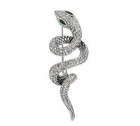 FIRSTXIU Broche vintage en forme de serpent rose pour homme et femme, un ajout à n'importe quel ensemble, As shown