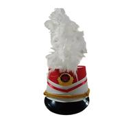 FIRSTXIU Casquettes traditionnelles pour enfants et adolescents - Pour uniforme scolaire, événement, etc, Chapeau pointu rouge avec, S