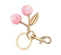 FIRSTXIU Chaîne élégante en forme de cerises ornementales, accessoire polyvalent pour clés et sacs, porte-clés en cristal, a, taille unique