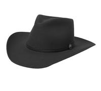 FIRSTXIU Chapeau Fedoras en laine à dessus plat pour homme adulte spectacles sur scène fête à thème bal masqué jeu de rôle chapeau cowboy chapeaux de cowboy, Noir , taille unique