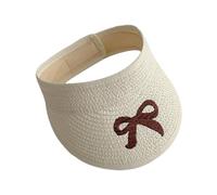 FIRSTXIU Chapeau haut de forme pliable à large bord vide pour enfants, pique-niques, camping, plein air, sports, protection solaire, blanc, Taille unique