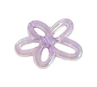 FIRSTXIU Collier, 5 couleurs 24,5 mm irrégulières petites fleurs pendentifs pour femmes fleurs colorées bijoux colliers fabrication d'apprêts, 24.5mm, Acrylique