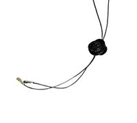 FIRSTXIU Collier avec pendentif camélia réglable symbolisant l'élégance et la noblesse avec des motifs à tirer pour un style polyvalent, Leather rope, Métal
