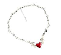 FIRSTXIU Collier avec pendentif chauve-souris de style gothique élégant avec une fine décoration pour un attrait gothique distinctif, 40＋5cm, Métal