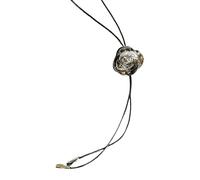 FIRSTXIU Collier, collier réglable avec pendentif camélias symbolisant l'élégance et la noblesse avec des motifs à tirer à travers pour un style polyvalent, Circumference 71-80cm, Métal