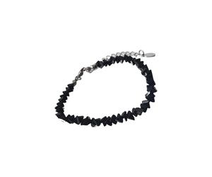 FIRSTXIU Collier de perles de verre scintillantes - Design léger - Polyvalent, confortable et élégant - Ensemble de bijoux en perles de verre scintillantes, J, Comme décrit, Comme décrit.