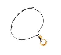 FIRSTXIU Collier, élégant collier circulaire creux accessoire symbolisant l'amour et l'engagement pour les femmes à la mode, As shown, Acier inoxydable