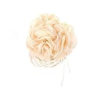 FIRSTXIU Collier, fabrication à la main en tissu collier floral réglable cravate florale design tendance élégant chaîne de cou pour femme fille, 200cm, Tissu