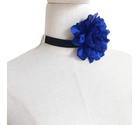 FIRSTXIU Collier, fleurs élégante rose clavicule chaîne automne et hiver pull Collocation délicate chaîne de cou, Flowers 10cm, Tissu