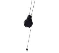 FIRSTXIU Collier long en cuir synthétique 80 cm - Longueur réglable - Pour les amateurs de styles artistiques - Noir/marron, Length: about 80cm, cortex