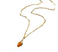 FIRSTXIU Collier réglable en acier inoxydable sur le thème des fruits ludiques - Bijoux légers pour femmes, amies, sœurs, taille unique, Comme décrit, Comme décrit.