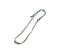 FIRSTXIU Collier tribal en corde tressée faite à la main avec breloque en forme de lettre, décoration portable pour femme, accessoires de fête, bijoux, Acier titane