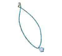 FIRSTXIU Colliers, collier avec pendentif fleur, collier tempérament, collier de clavicule, collier ras du cou, bijoux de perles colorées, As shown, Plastique + acrylique